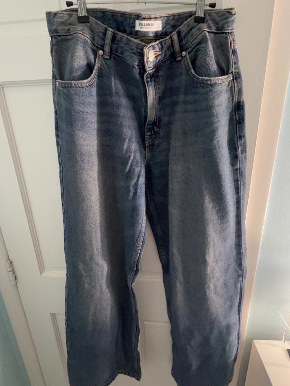 Pull&Bear Women's Dark Blue Boyfriend Jeans